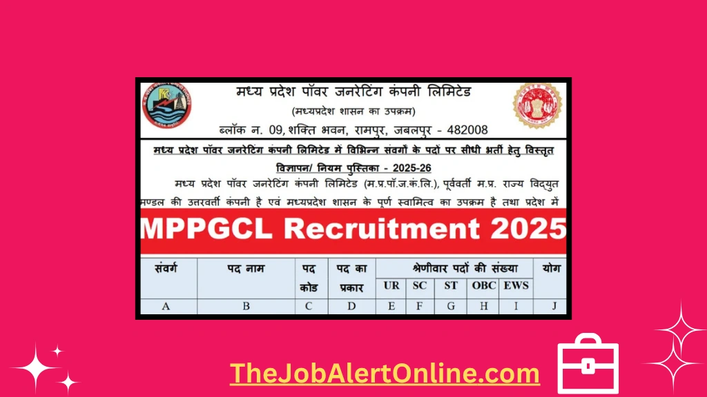 MPPGCL Recruitment 2025