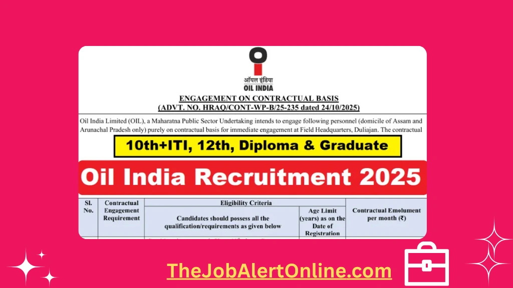 Oil India Recruitment 2025